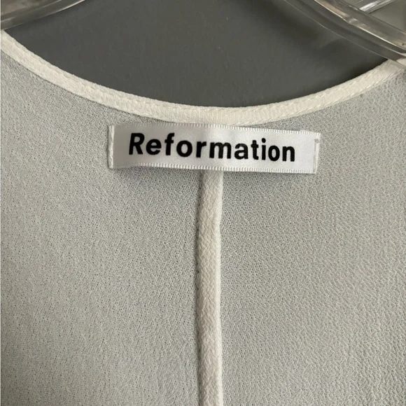 Reformation Garland Lace Trim Dress Womens Size 8 - Picture 6 of 6